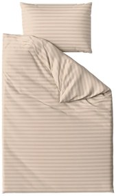 Hotelové obliečky z mikrovlákna JASMINE béžové - prúžok 2 cm Rozmer obliečok: 70 x 90 cm | 140 x 220 cm