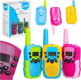 KIK Detské vysielačky Walkie Talkie, sada 3 ks