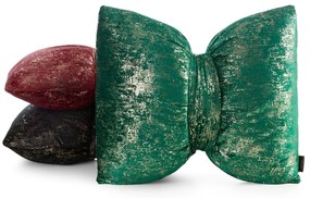 DEKORAČNÝ VANKÚŠ KOKARDA1 45X55 CM TMAVOZELENÁ