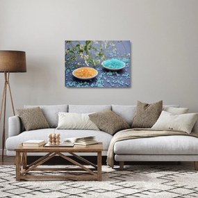 Sklenený obraz farebnej morskej soli (70x50 cm)