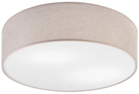 Svetlosivé stropné svietidlo s textilným tienidlom ø 45 cm Vivian – LAMKUR