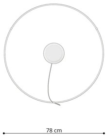 Závesné LED svietidlo Rio 78, 1x LED 50w, 3000k, w