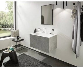 Hansgrohe Finoris - 3-otvorová umývadlová batéria 160 s odtokovou súpravou Push-Open, biela matná 76034700