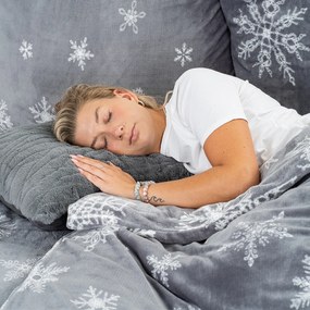 4Home Obliečky mikroflanel Silent Snowfall, 140 x 200 cm, 70 x 90 cm