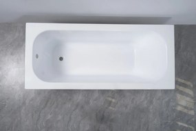 Erga Pureline-O, vaňa 1700x700x400 mm bez nožičiek, biela lesklá, ERG-V07-PURELINE-O-170x070-WH