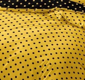 Obliečky DOTS and COLOURS Yellow 3-dielna sada 140x200 cm