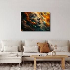 Obraz - Tvár vo vesmíre (90x60 cm)