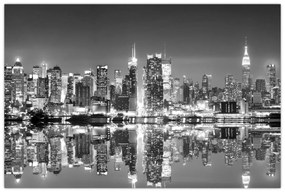 Obraz - New York, čiernobiely (90x60 cm)