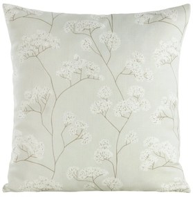 Obliečka na vankúš s jemným vzorom bielych kvetín Šírka: 45 cm | Dĺžka: 45 cm