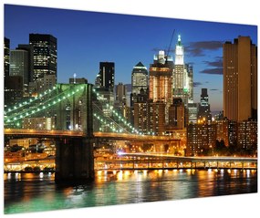 Obraz - Most s New Yorkom (90x60 cm)