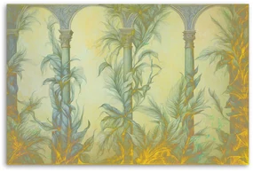 Gario Obraz na plátne Stĺpy a listy boho Rozmery: 100 x 70 cm
