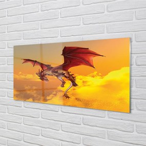 Obraz plexi Zamračené oblohy drak 100x50 cm