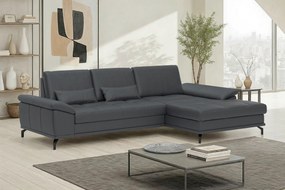 XXXLutz ROHOVÁ SEDAČKA, textil, koža, čierna Sit & More - Sedačky - 000144039760
