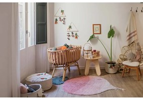 Ružový prateľný ručne tkaný bavlnený detský koberec 100x150 cm Ramona the Radish – Lorena Canals