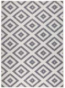 Kusový koberec Twin-Wendeteppiche 103132 grau creme – na von aj na doma, 240x340, šedá, chodba / predsieň, Hanse Home