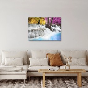 Obraz Erawan vodopádu v lese (70x50 cm)