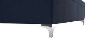 Posteľ Moosa 180x200 cm, námornícka modrá látka