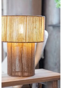 Stolová lampa v prírodnej farbe s tienidlom z juty (výška 38 cm) Soga – Markslöjd