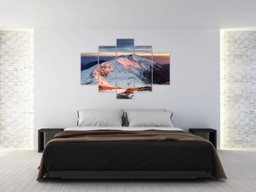 Obraz - Zimná horská panoráma II. (150x105 cm)