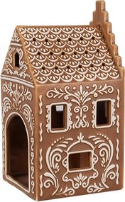 Porcelánový svícen perníková chaloupka Perníková chaloupka - 7*7*15 cm