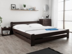 Posteľ Laura 180 x 200 cm, orech Rošt: S latkovým roštom, Matrac: Matrac COCO MAXI 20 cm