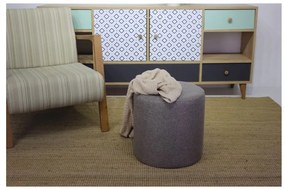 Sivý taburet Silindir – Balcab Home