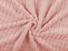 Biante Detské posteľné obliečky do postieľky Minky kocky MKK-003 Púdrovo ružové Do postieľky 90x140 a 40x60 cm