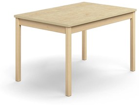 Stôl DECIBEL, 1200x800x720 mm, linoleum - béžová, breza