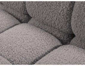 Svetlosivý modul pohovky z textílie bouclé (pravý roh) Bellis – Micadoni Home