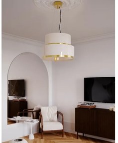 ByRydens 4211010-6509 - Závesné svietidlo na lane MARCEL 2xE27/8W/230V