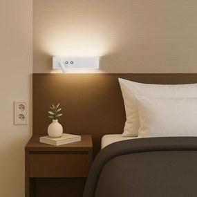 Nástenné LED svietidlo Resort L, 1x LED 10+3w, 4000k, (možnosť polohovania), w