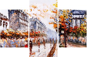 Obraz - Život v meste (90x60 cm)