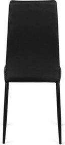 Stolička ROZZANO čierna ekokoža