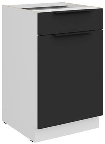 Kuchynská skrinka Aria-Bl/Wh Anti Fingerprint 50d 1f 1s Bb