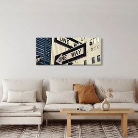 Obraz - New York ONE WAY (120x50 cm)