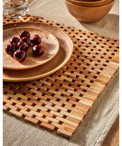 Drevená kúpeľňová predložka Kave Home Azuray, 40 x 60 cm