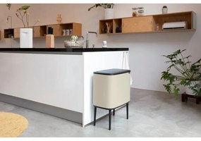 Béžový dotykový oceľový odpadkový kôš 36 l Bo Touch Bin – Brabantia