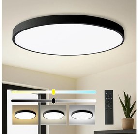 Brilagi - stmievateľné LED svietidlo POOL SMART LED/180W/230V priemer 120 cm Wi-Fi Tuya čierne + diaľkový ovládač