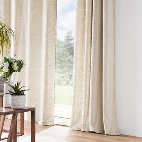 Béžový zamatový záves 135x260 cm Eva – douceur d'intérieur