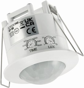 ECOLIGHT Zapustený infračervený pohybový senzor 360 ° biely