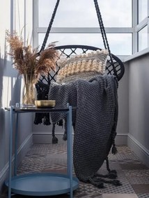 Závesné kreslo BOHO 490129A čierne