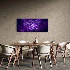 Obraz - fialová abstrakcia (120x50 cm)