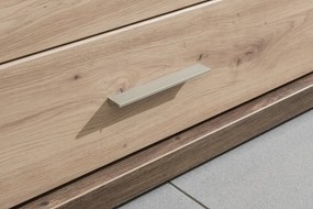 Obývacia stena Grande, dub artisan / dub Ribbeck, s osvetlením