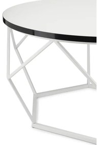 Konferenčný stolík DIAMOND 40x70 cm čierna/biela