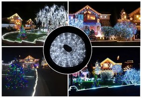 Bestent Svetelná reťaz - svetelný had 30m 720 LED 8 programov Studená biela