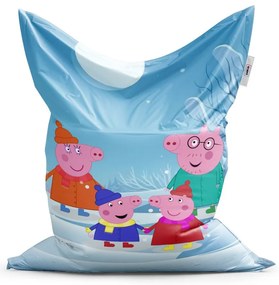 Sedací vak Classic prasiatko Peppa rodina - detský, farebná