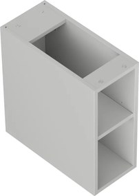 Mexen Box-A, otvorená skrinka s policou 20 cm, sivá matná, 91AX2-0200-470-0-62