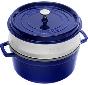 Staub Hrniec STAUB okrúhly 26 cm modrý s parákom 5,2l