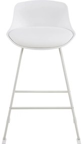 Biela barová stolička (výška sedadla 66 cm) Tina – Actona