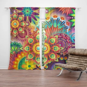 Sablio Záves Farebné obrazce: 2 ks 140x250 cm
